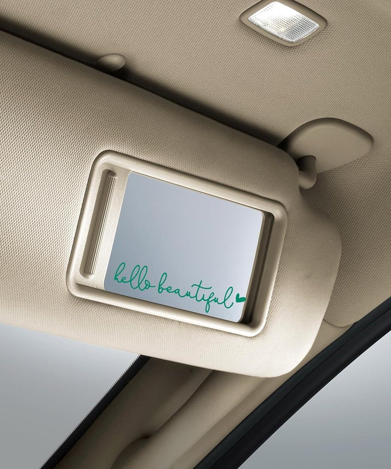 RACOONA Rearview Mirror Decal,Hello Beautiful Decal,Car Accessories Stickers Rearview Mirror Sticker (Green) - Image 5